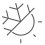 Regular weather temperature symbol