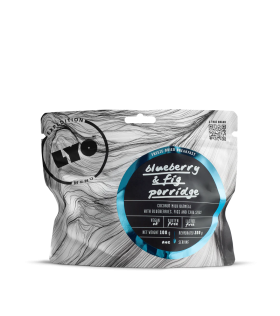 LYO Каша от овес с кокосово мляко, боровинки, смокини и чиа 300g