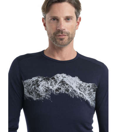 Icebreaker M's 200 Oasis LS Crewe Thermal Top Remarkables Winter 2024