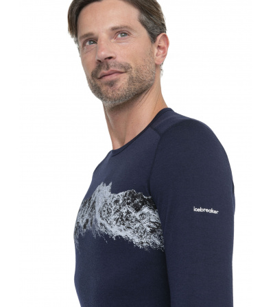 Icebreaker M's 200 Oasis LS Crewe Thermal Top Remarkables Winter 2024