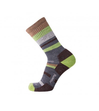 Socks Point6 Mixed Stripe Light Crew Winter 2023