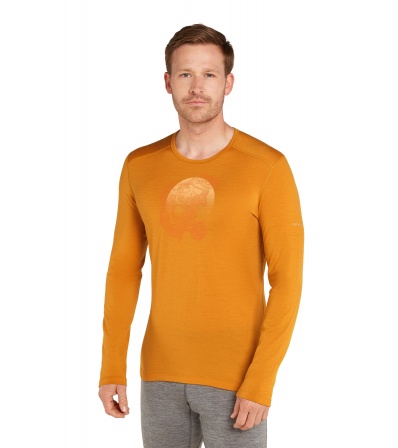 Icebreaker Merino 200 Oasis LS Crewe Thermal Top Ruapehu Round M's Winter 2025