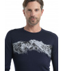 Icebreaker M's 200 Oasis LS Crewe Thermal Top Remarkables Winter 2024
