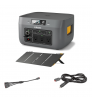 Set Biolite BaseCharge 1500 + 2 x BioLite Solarpanel 100 + BioLite 12V Car Charging Cable 10 FT + BioLite 4 X 1 Solar Chaining Cable
