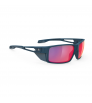 Rudy Sunglasses Blue Navy Matte Polar 3FX HDR Multilaser Red