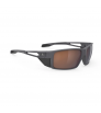 Rudy Sunglasses Nyad Charcoal Matte With Hi Altitude Brown Lenses